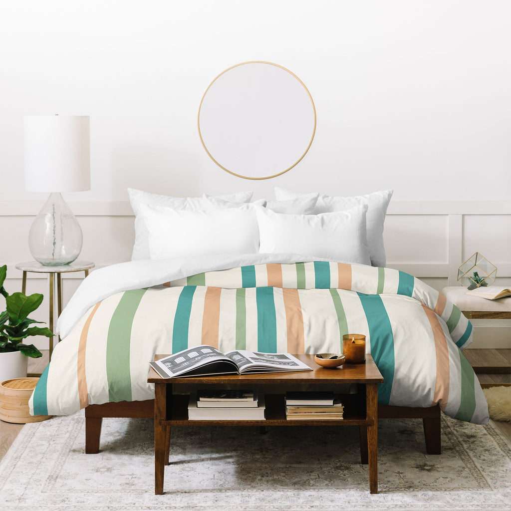 Colour Poems Classic Minimal Stripes II Duvet Cover