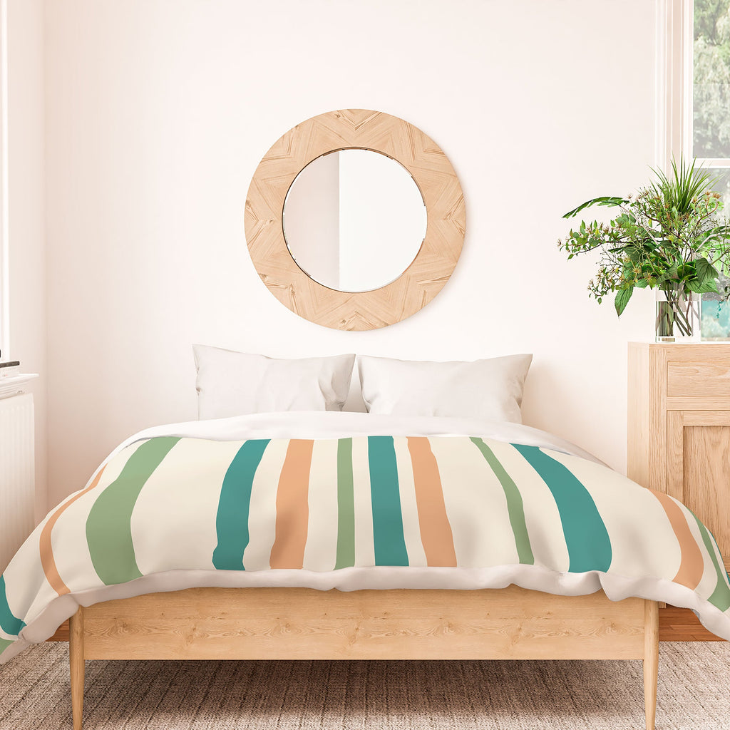 Colour Poems Classic Minimal Stripes II Duvet Cover