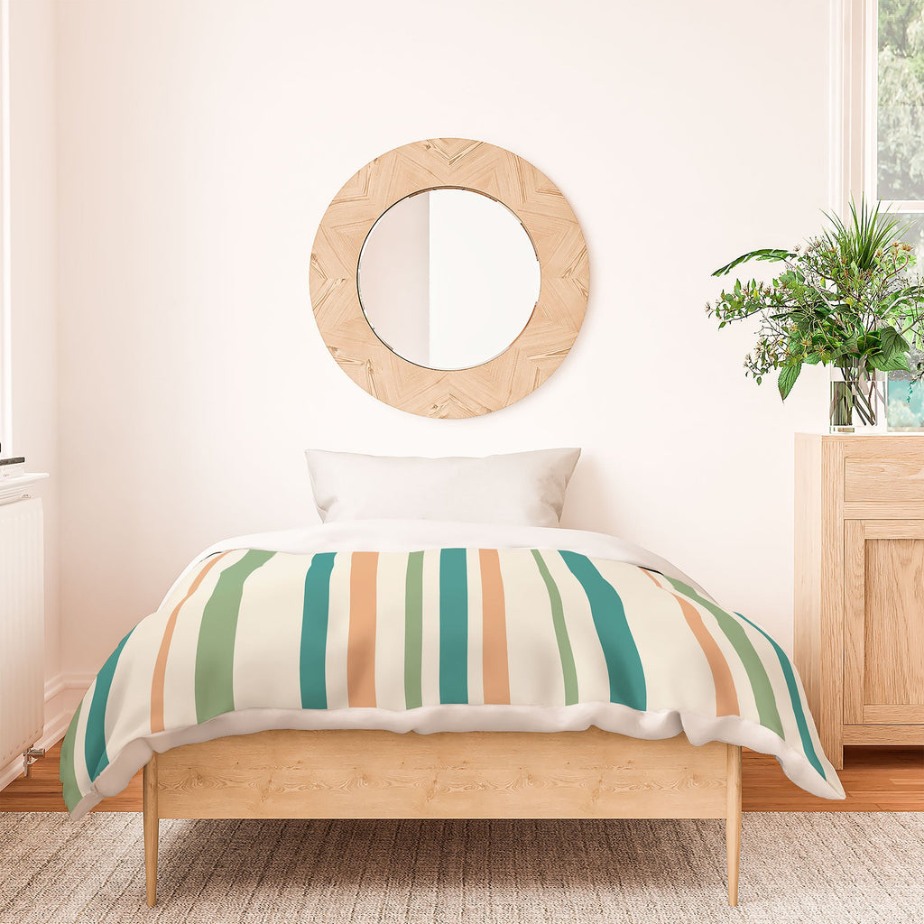 Colour Poems Classic Minimal Stripes II Duvet Cover