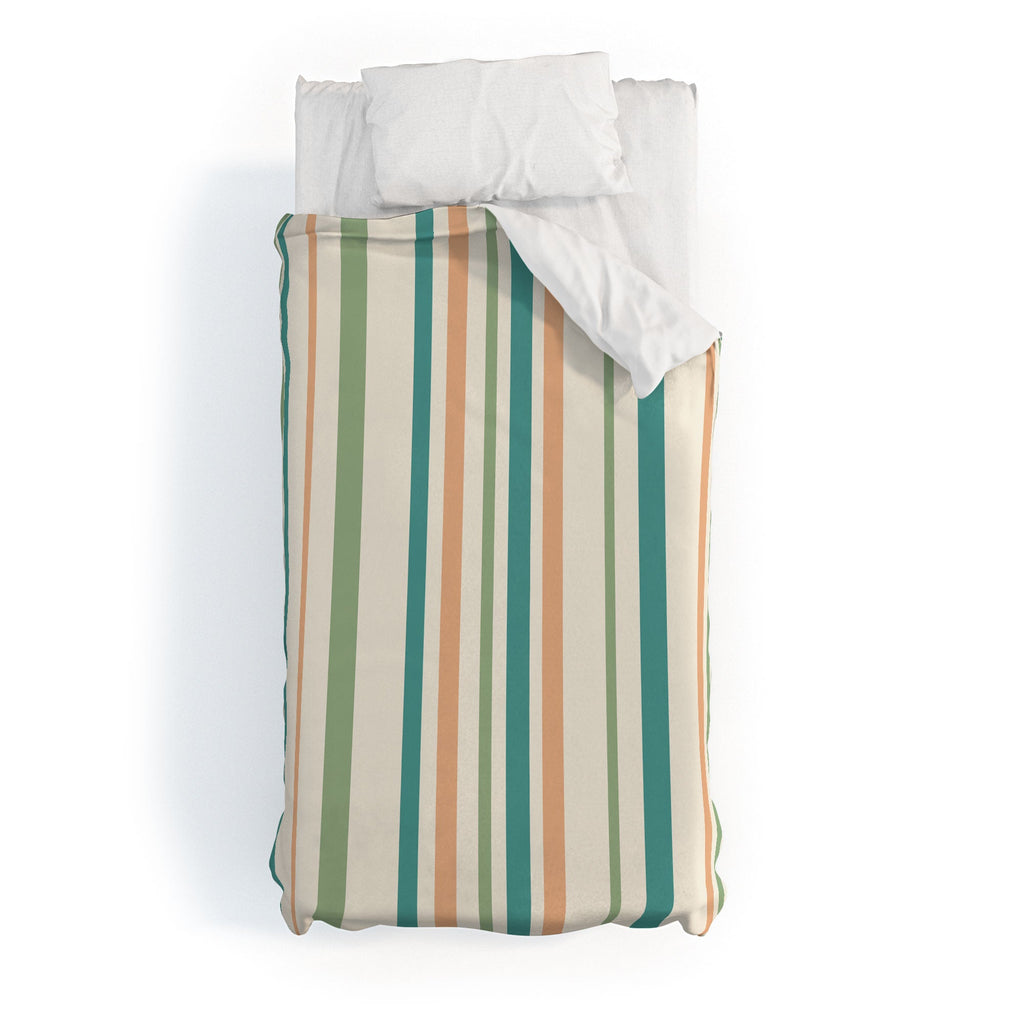 Colour Poems Classic Minimal Stripes II Duvet Cover