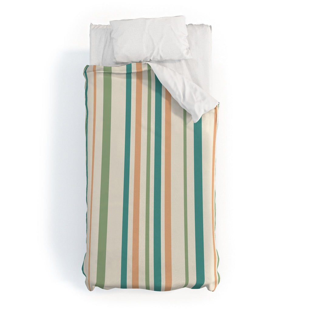Colour Poems Classic Minimal Stripes II Duvet Cover