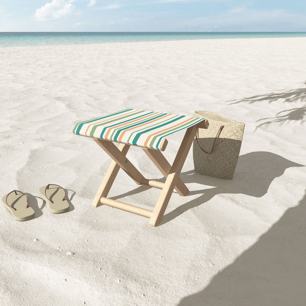 Colour Poems Classic Minimal Stripes II Folding Stool