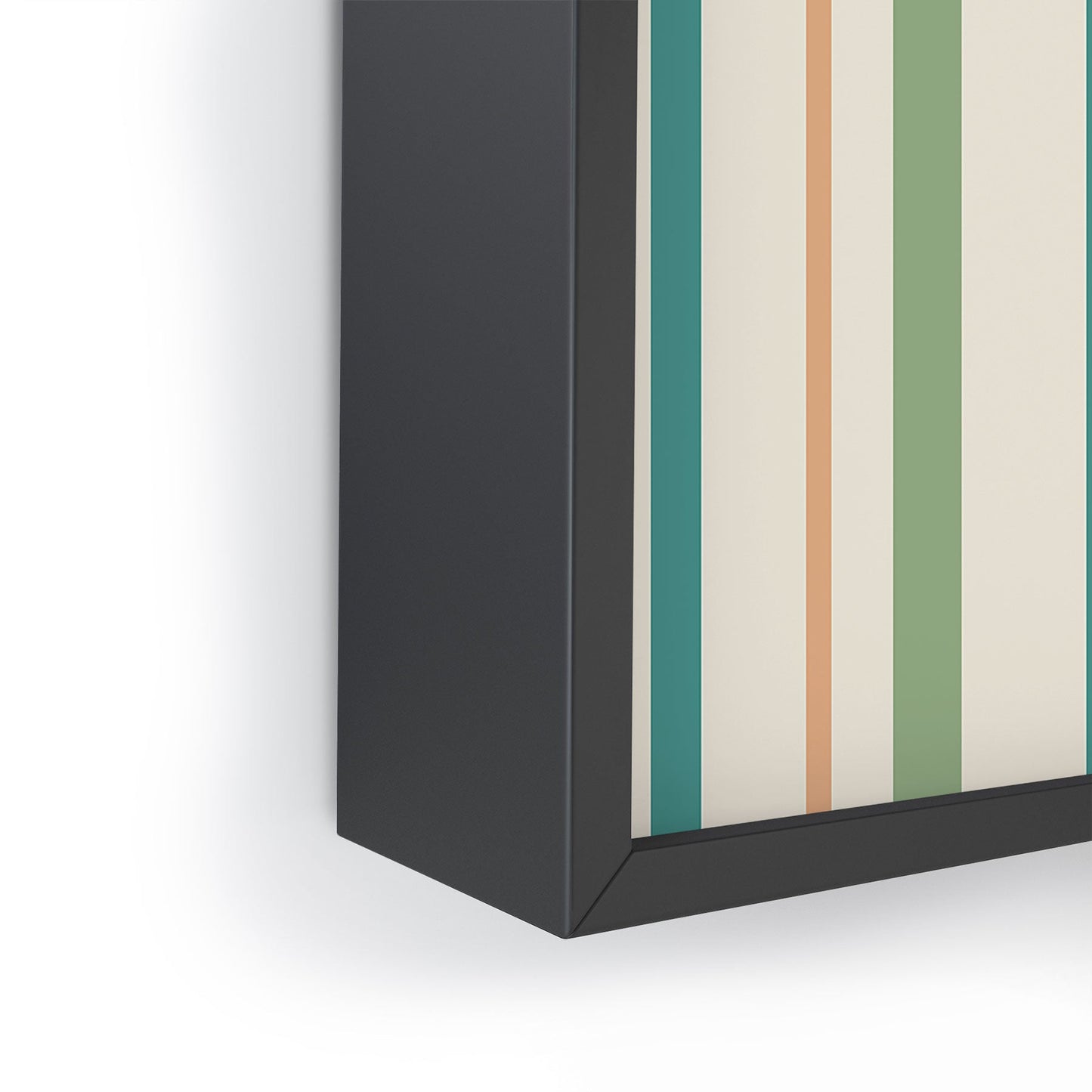 Colour Poems Classic Minimal Stripes II Framed Mini Art Print