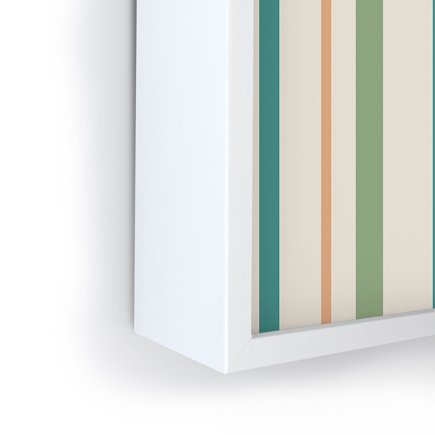 Colour Poems Classic Minimal Stripes II Framed Mini Art Print