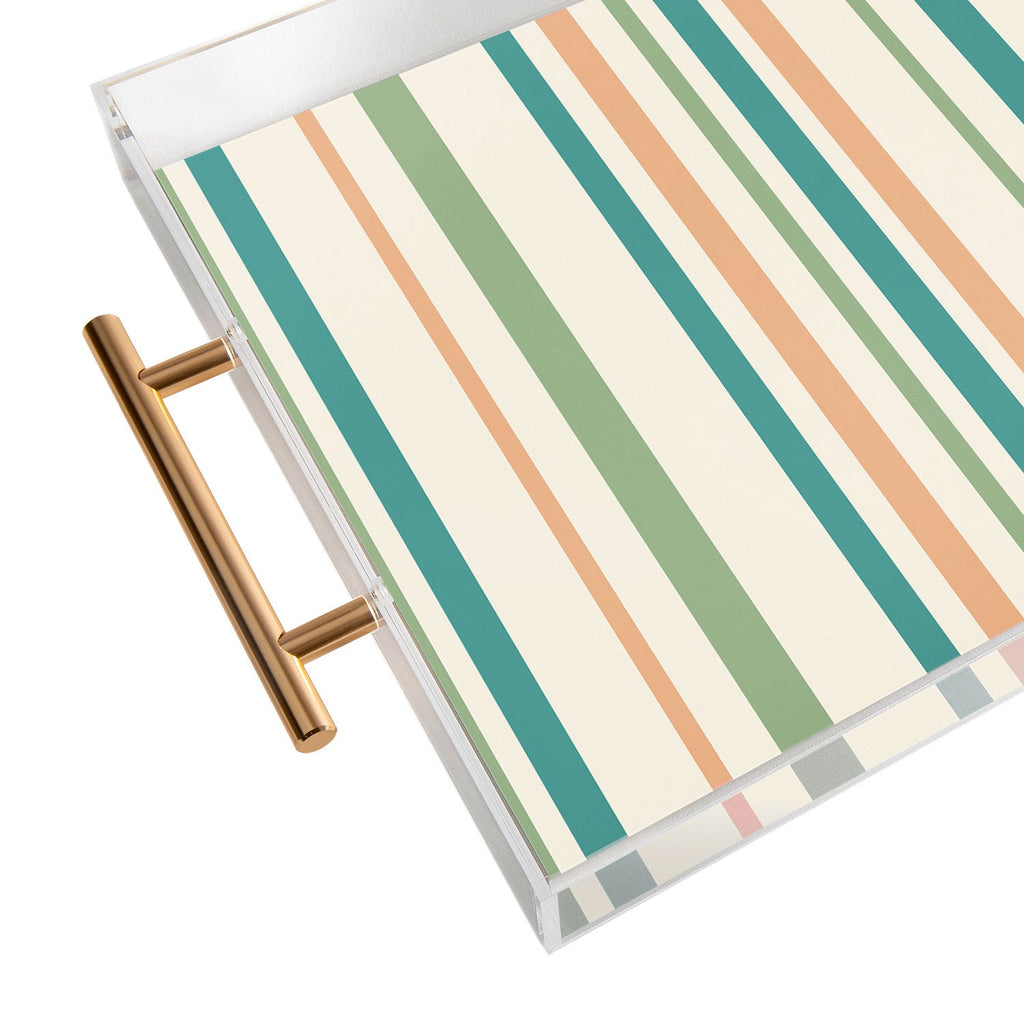 Colour Poems Classic Minimal Stripes II Acrylic Tray