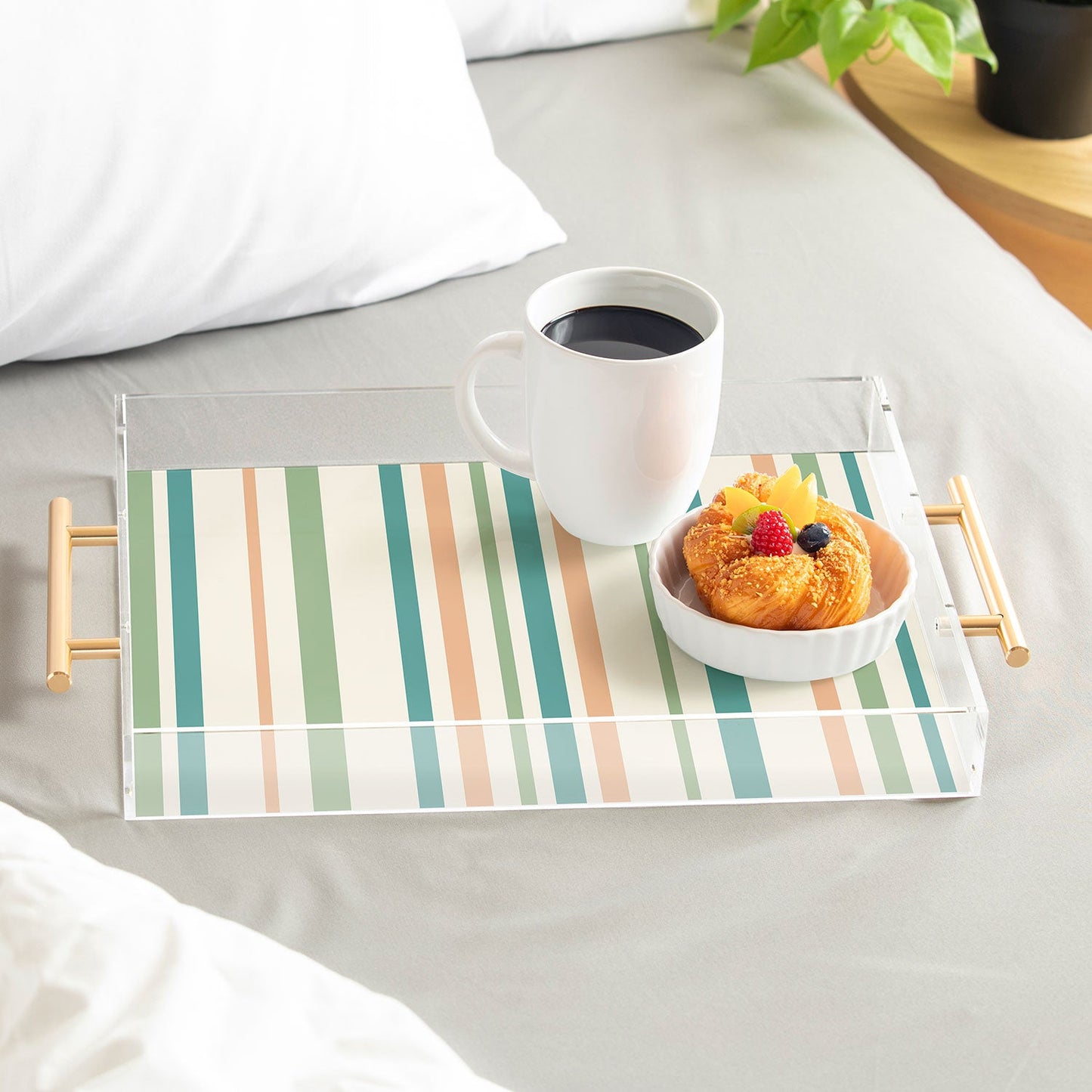 Colour Poems Classic Minimal Stripes II Acrylic Tray