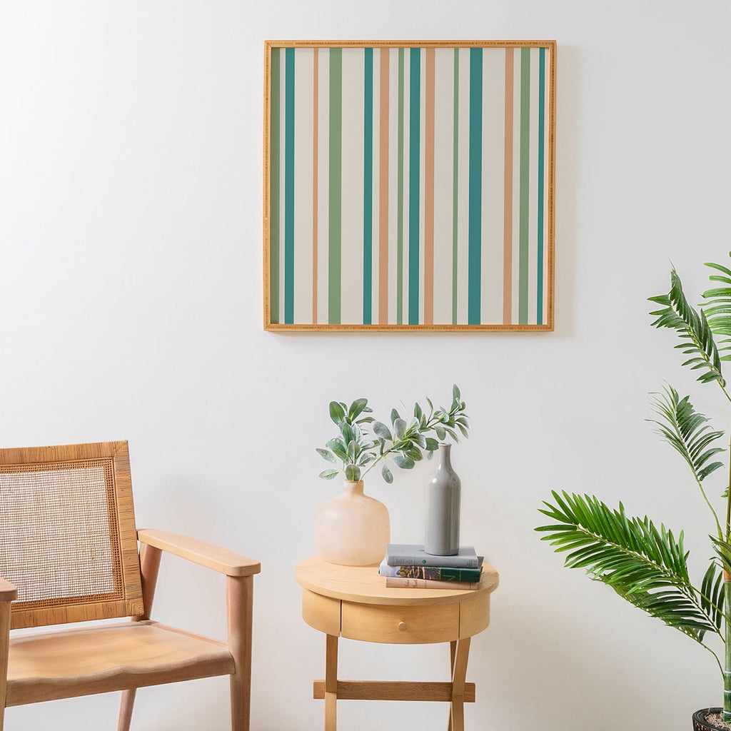 Colour Poems Classic Minimal Stripes II Framed Wall Art