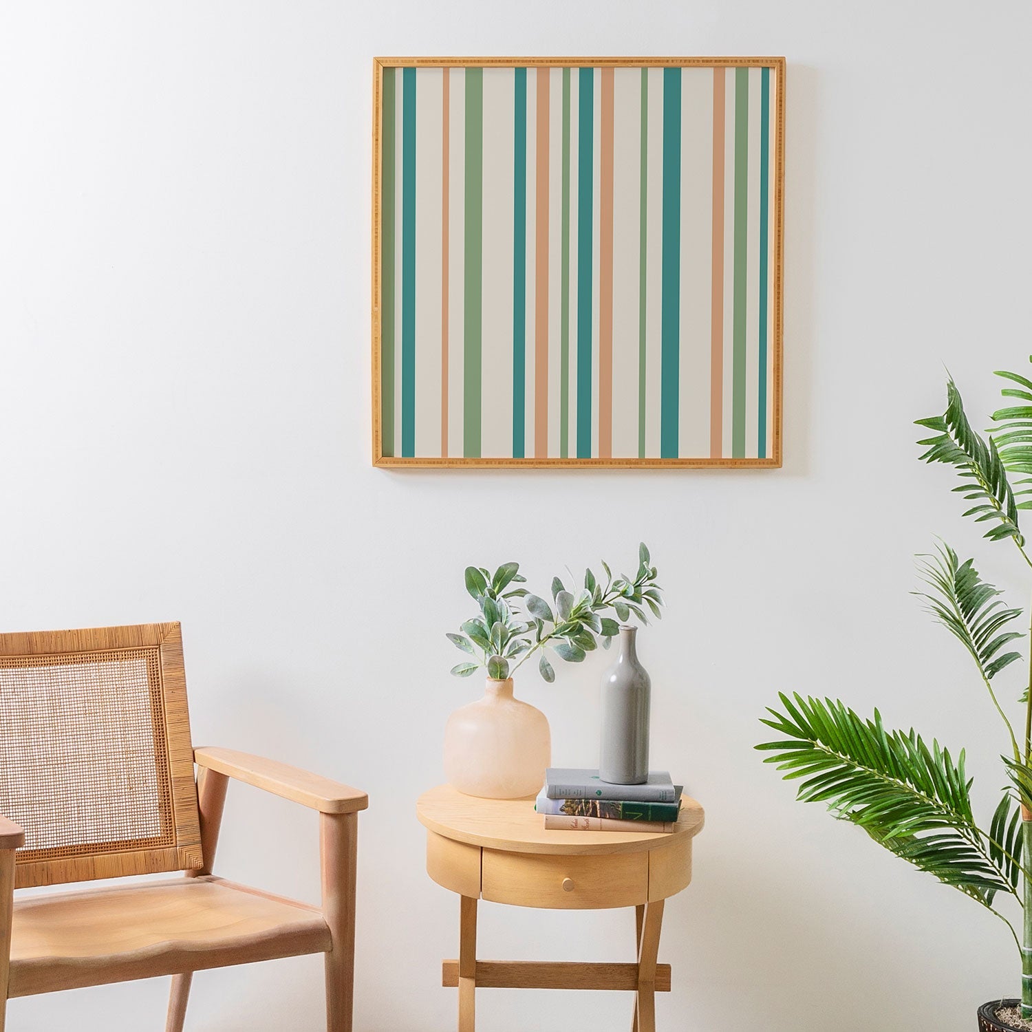 Colour Poems Classic Minimal Stripes II Framed Wall Art