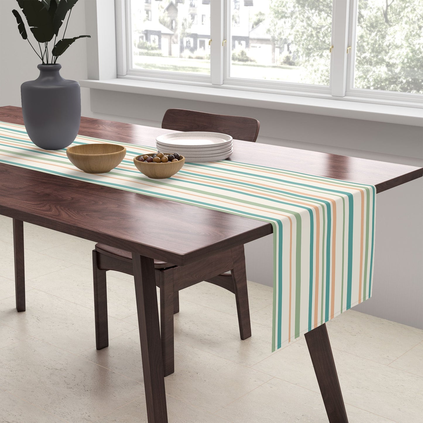 Colour Poems Classic Minimal Stripes II Table Runner