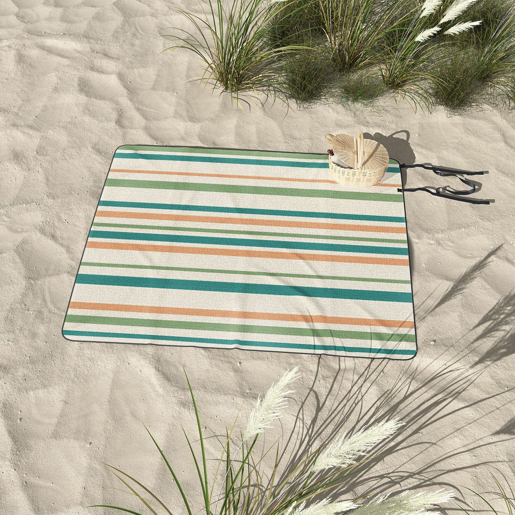 Colour Poems Classic Minimal Stripes II Picnic Blanket