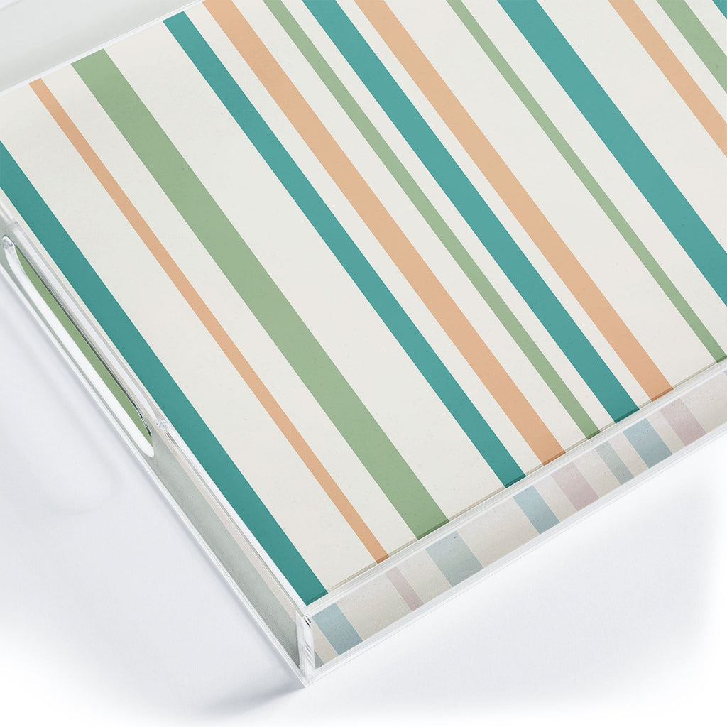 Colour Poems Classic Minimal Stripes II Acrylic Tray