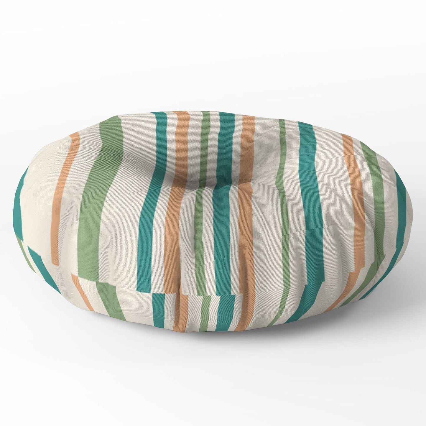 Colour Poems Classic Minimal Stripes II Floor Pillow Round