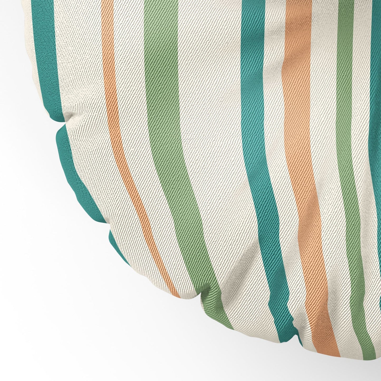 Colour Poems Classic Minimal Stripes II Floor Pillow Round