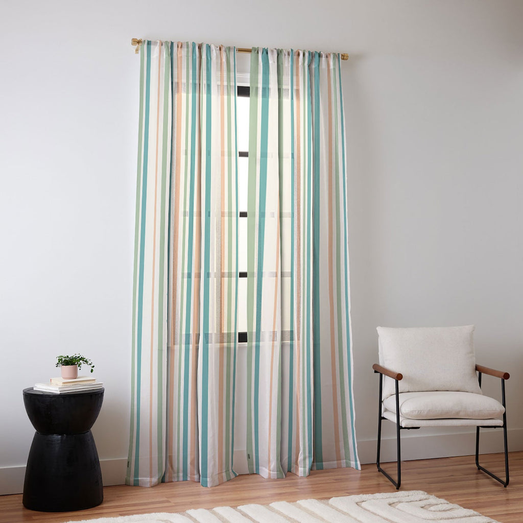 Colour Poems Classic Minimal Stripes II Sheer Non Repeat