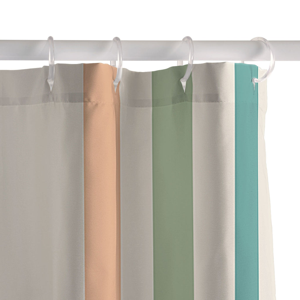 Colour Poems Classic Minimal Stripes II Shower Curtain