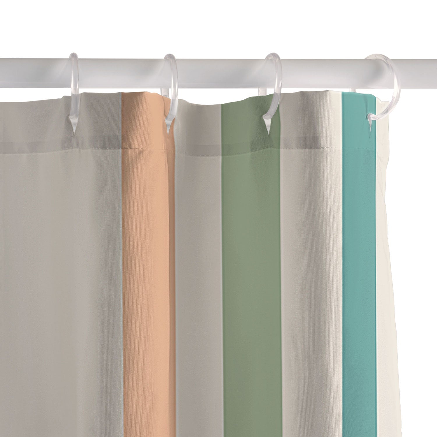 Colour Poems Classic Minimal Stripes II Shower Curtain