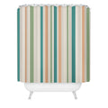 Colour Poems Classic Minimal Stripes II Shower Curtain