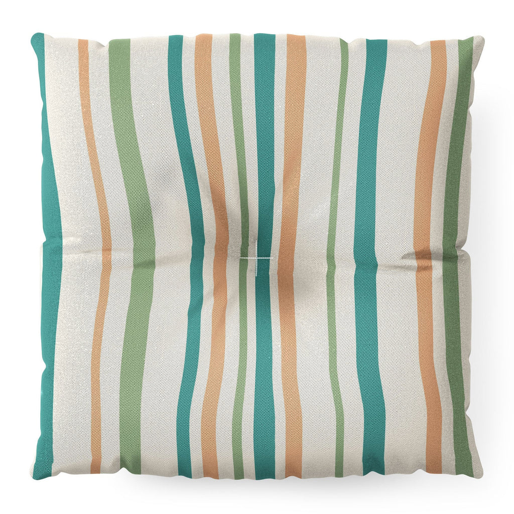 Colour Poems Classic Minimal Stripes II Floor Pillow Square