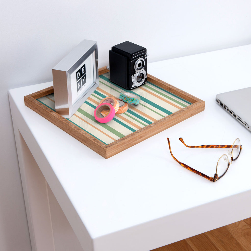 Colour Poems Classic Minimal Stripes II Square Tray