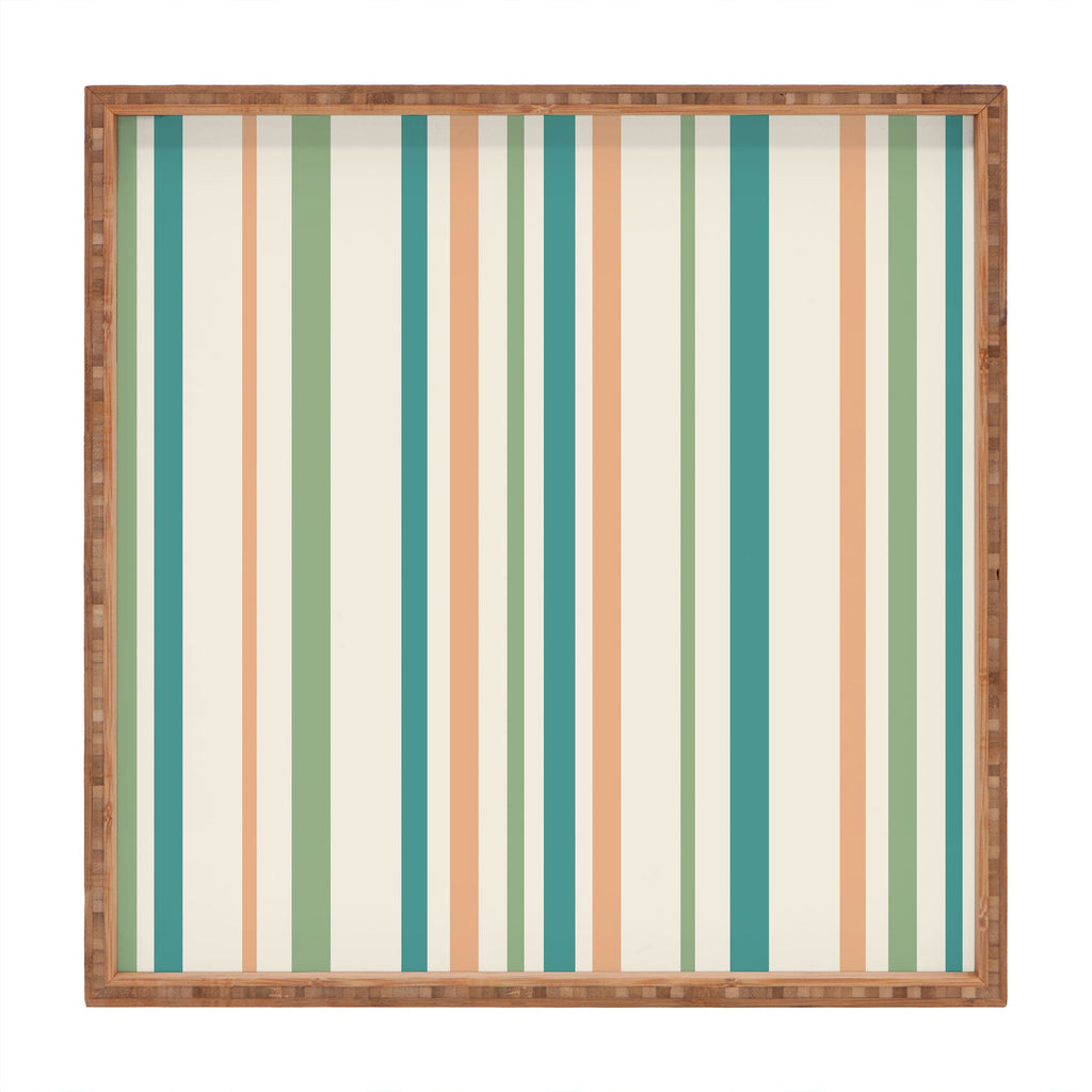 Colour Poems Classic Minimal Stripes II Square Tray