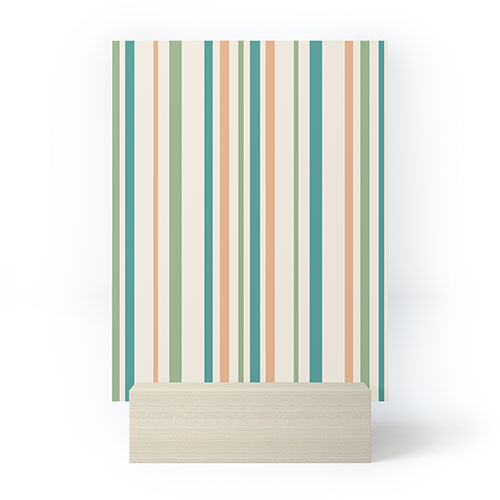 Colour Poems Classic Minimal Stripes II Mini Art Print