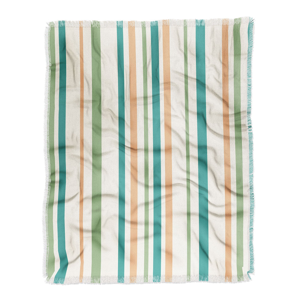 Colour Poems Classic Minimal Stripes II Throw Blanket