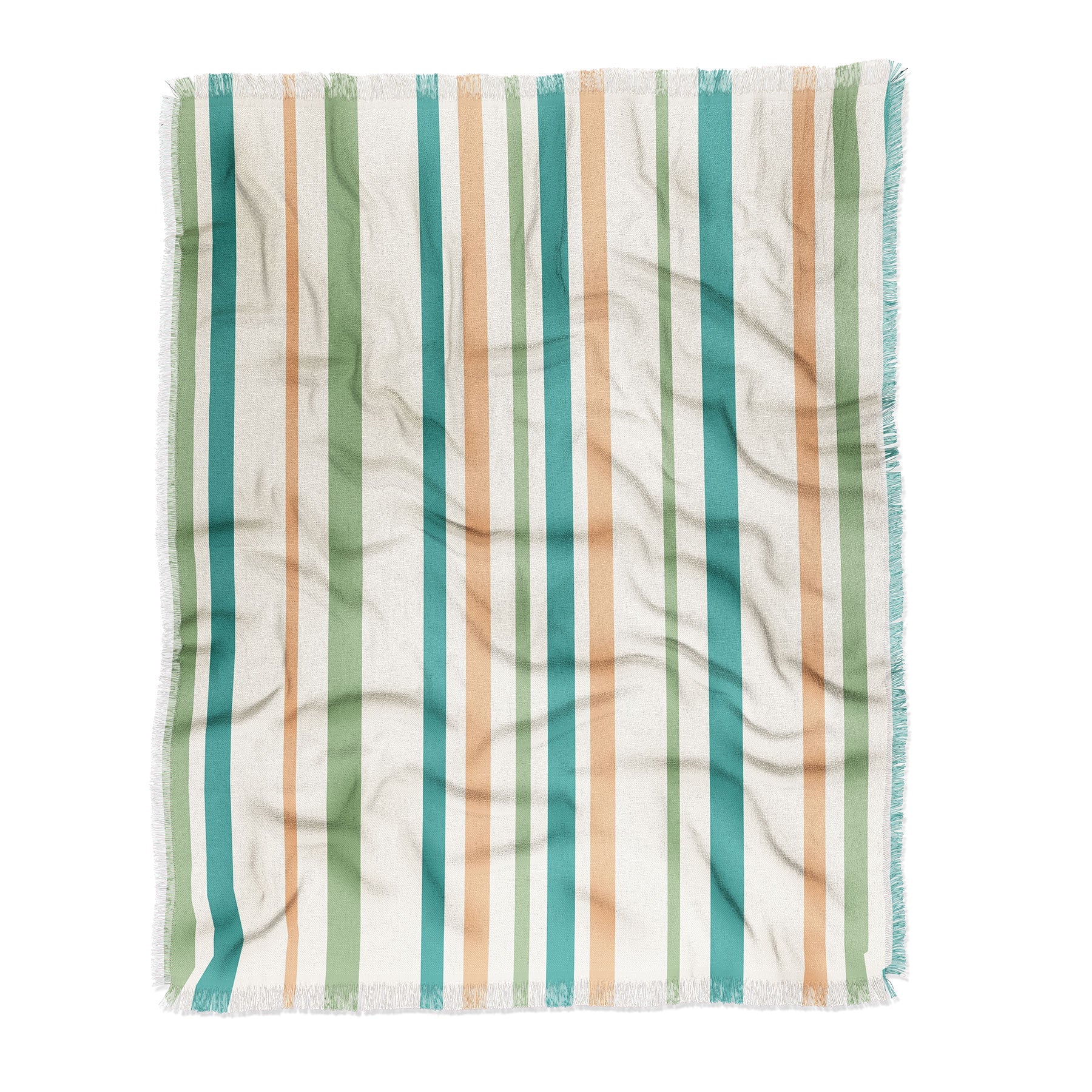 Colour Poems Classic Minimal Stripes II Throw Blanket