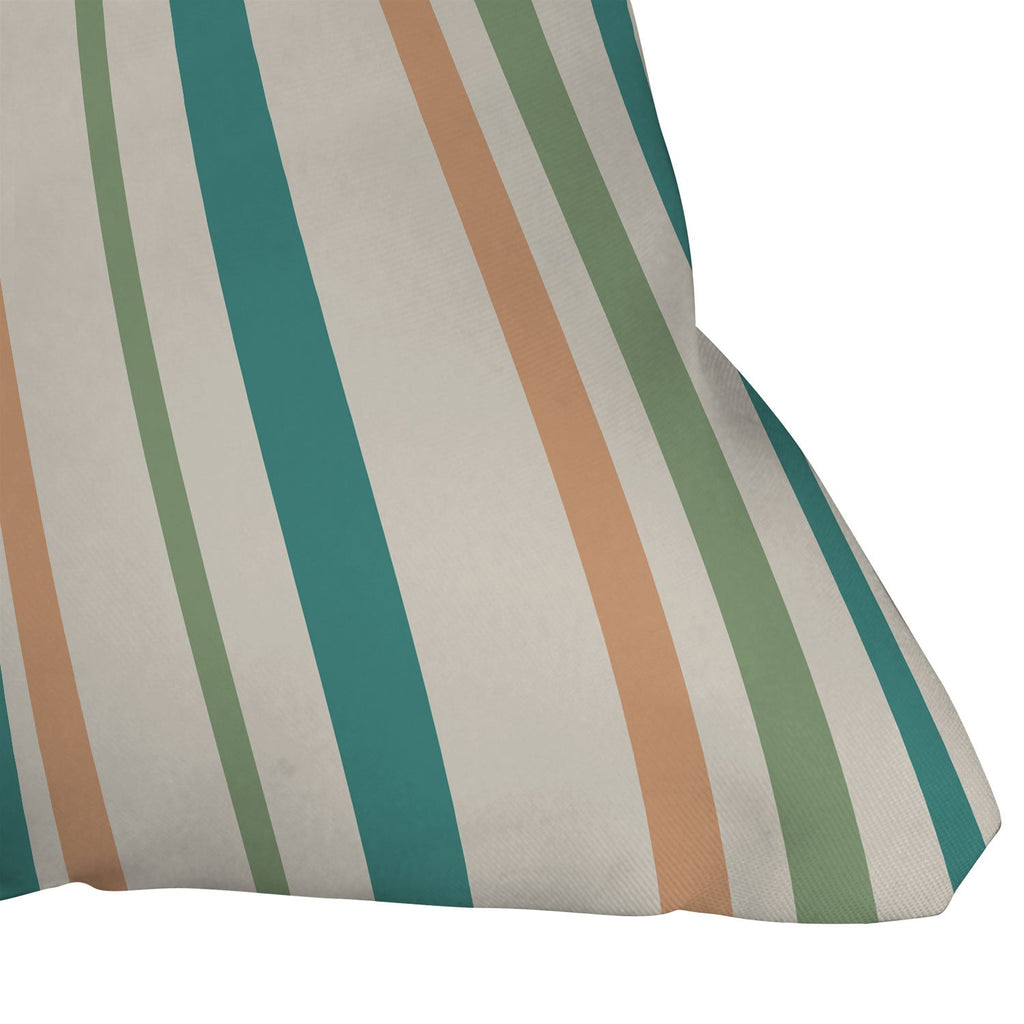 Colour Poems Classic Minimal Stripes II Outdoor Throw Pillow