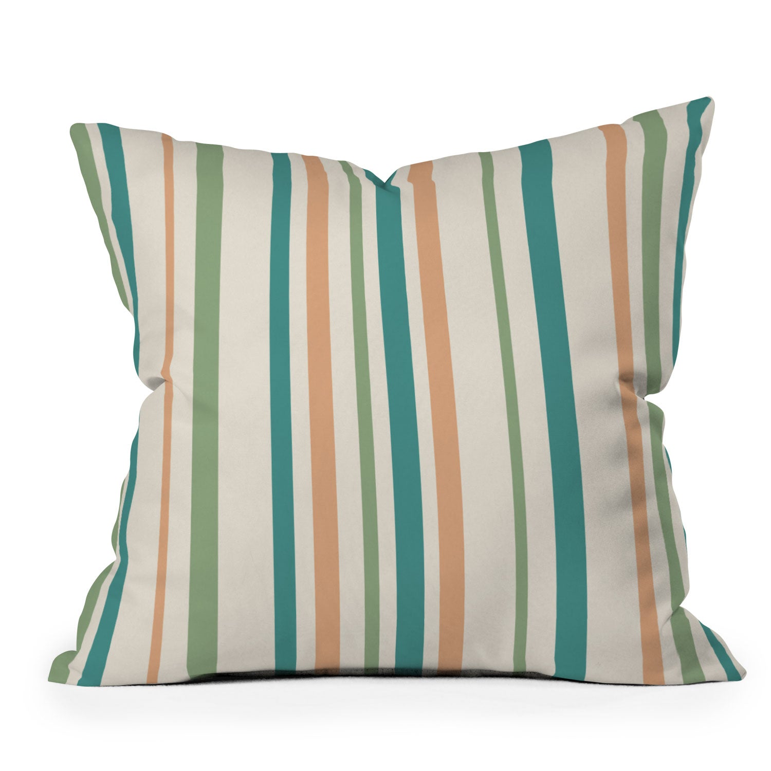 Colour Poems Classic Minimal Stripes II Outdoor Throw Pillow