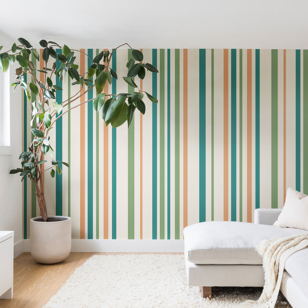 Colour Poems Classic Minimal Stripes II Wall Mural