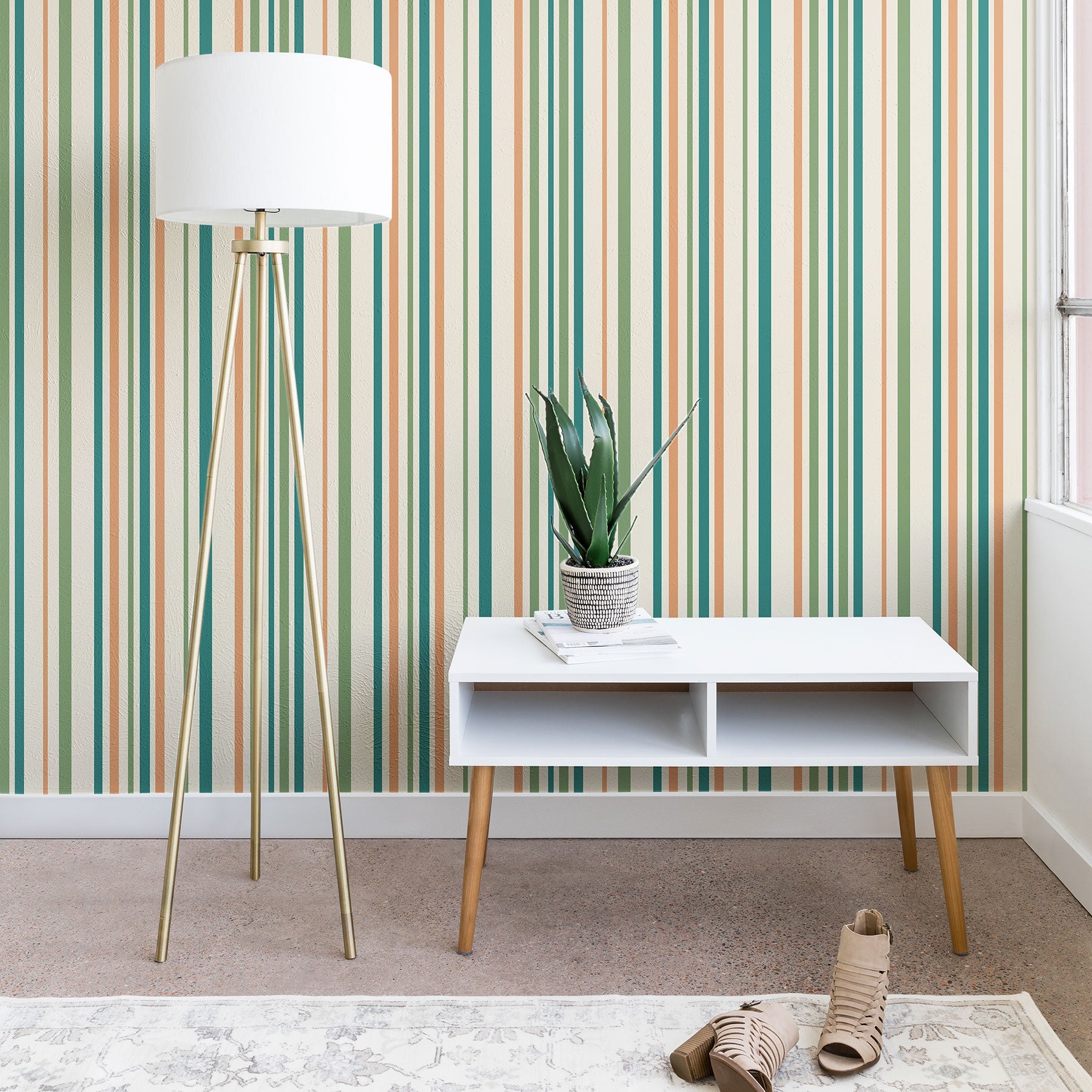Colour Poems Classic Minimal Stripes II Wallpaper