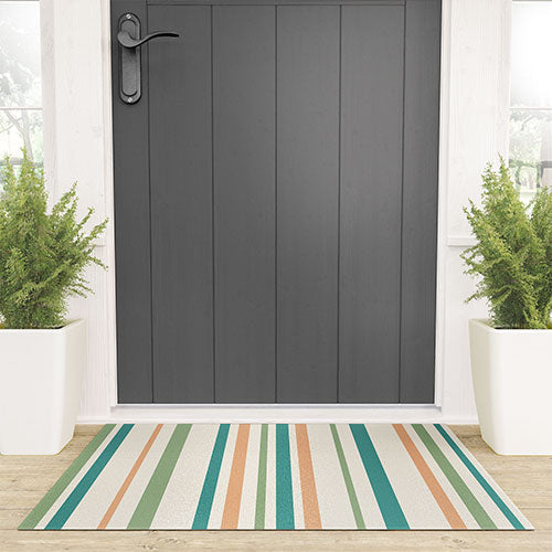 Colour Poems Classic Minimal Stripes II Welcome Mat
