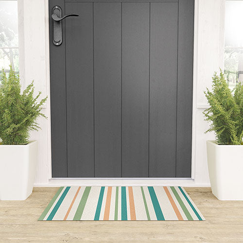 Colour Poems Classic Minimal Stripes II Welcome Mat