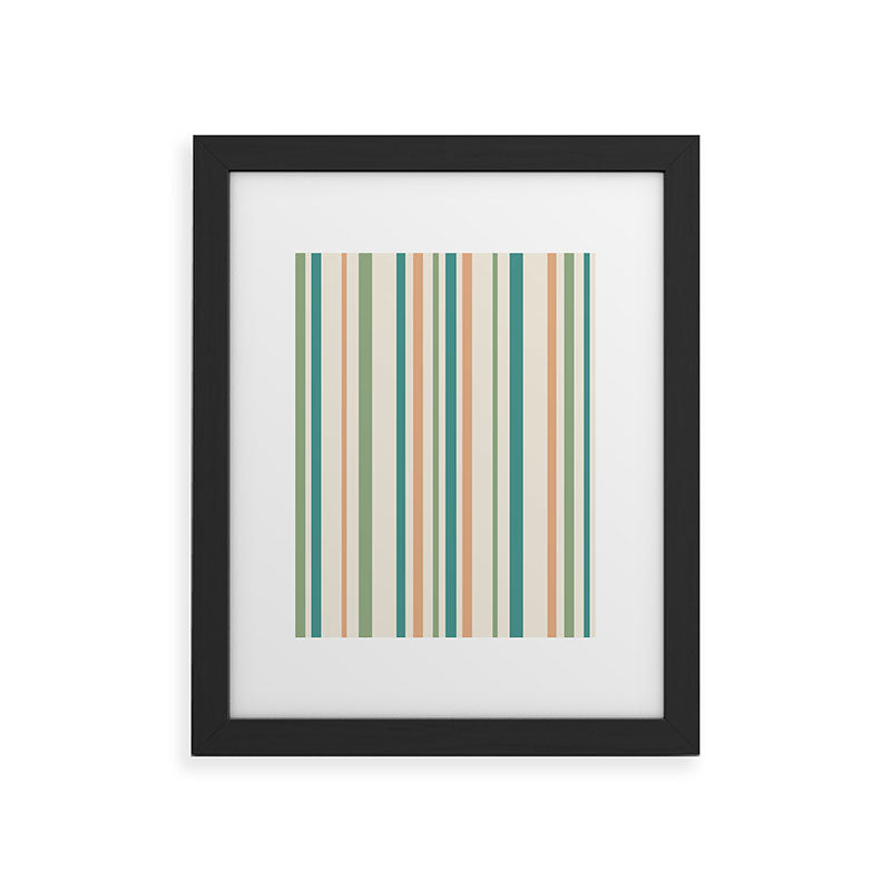 Colour Poems Classic Minimal Stripes II Framed Art Print