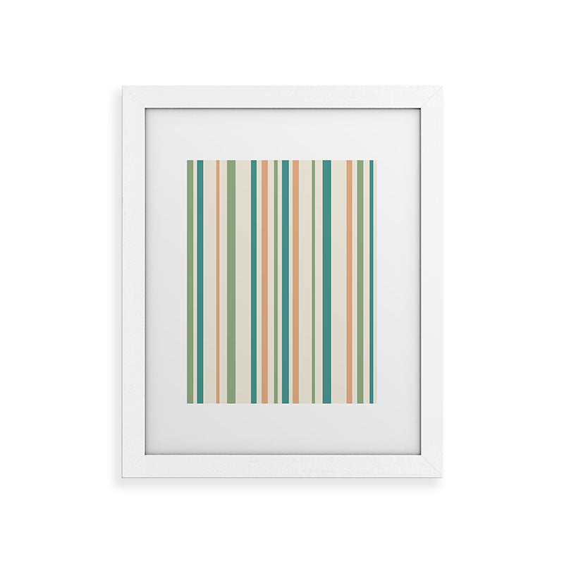 Colour Poems Classic Minimal Stripes II Framed Art Print