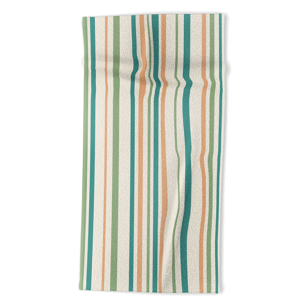 Colour Poems Classic Minimal Stripes II Beach Towel