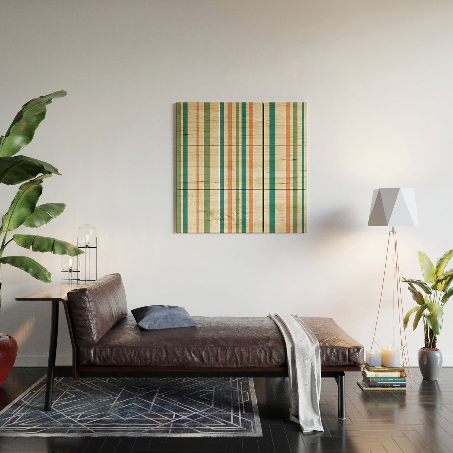 Colour Poems Classic Minimal Stripes II Wood Wall Mural