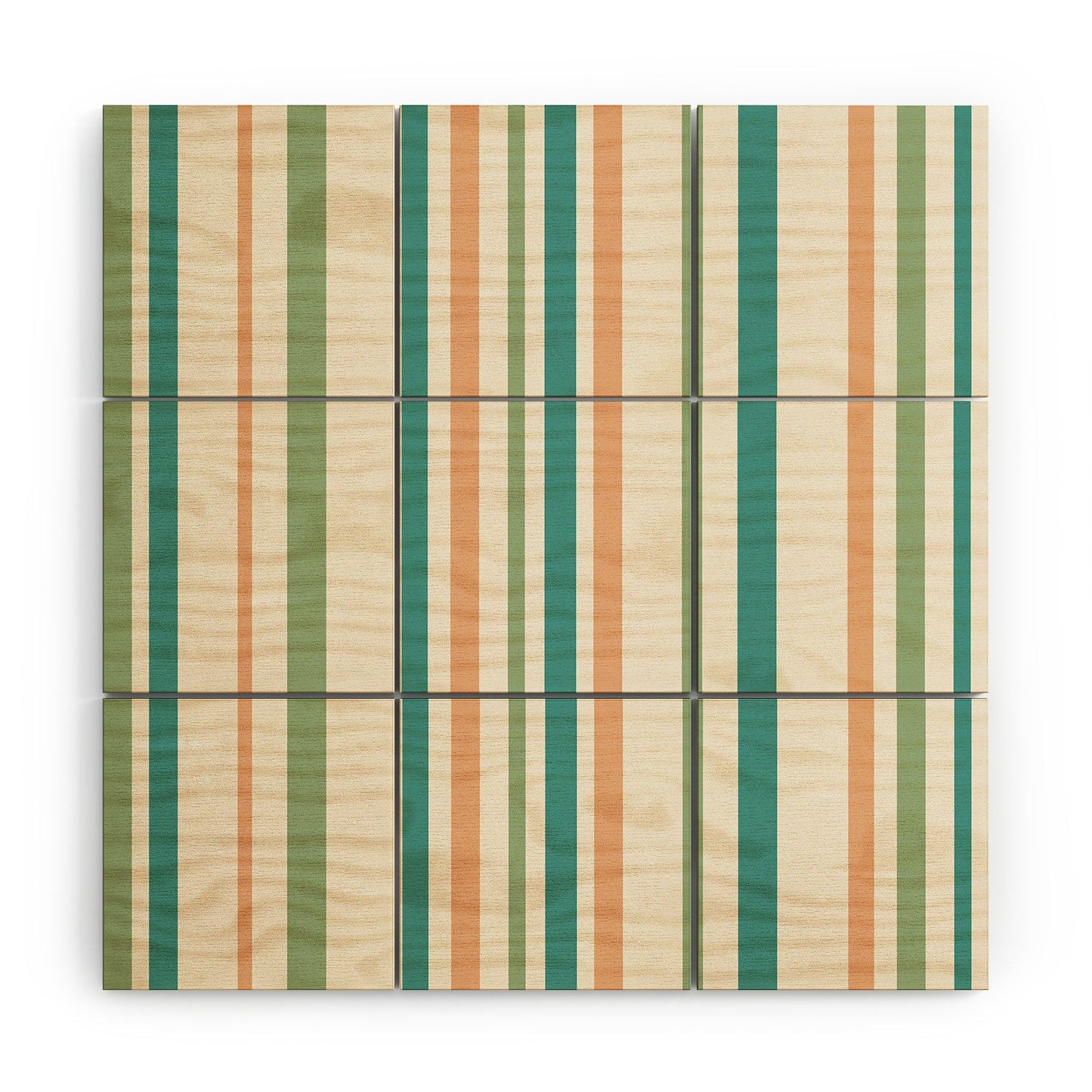 Colour Poems Classic Minimal Stripes II Wood Wall Mural