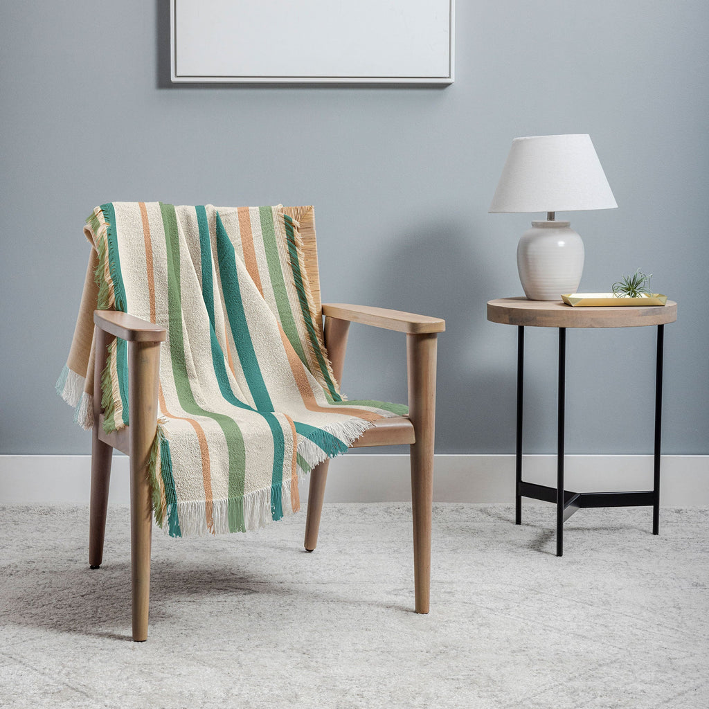 Colour Poems Classic Minimal Stripes II Throw Blanket