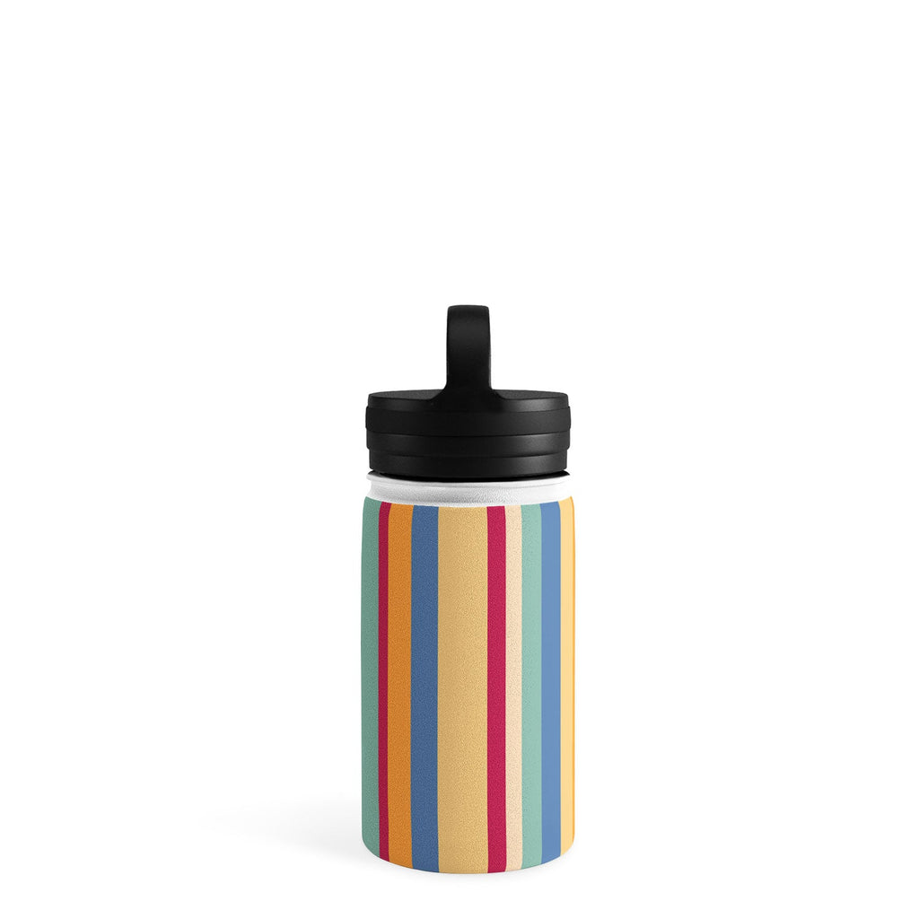 Colour Poems Classic Retro Stripes I Water Bottle