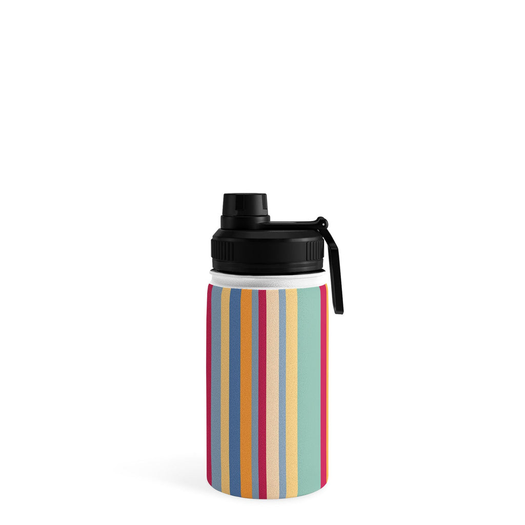 Colour Poems Classic Retro Stripes I Water Bottle