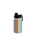 Colour Poems Classic Retro Stripes I Water Bottle