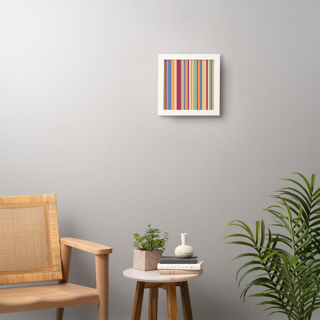 Colour Poems Classic Retro Stripes I Framed Wall Art