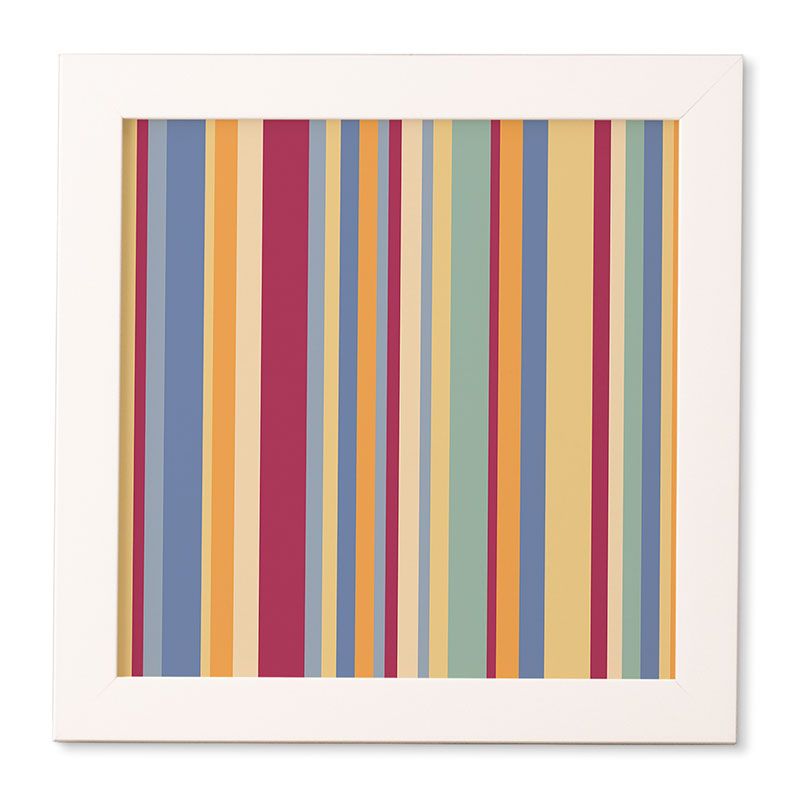 Colour Poems Classic Retro Stripes I Framed Wall Art