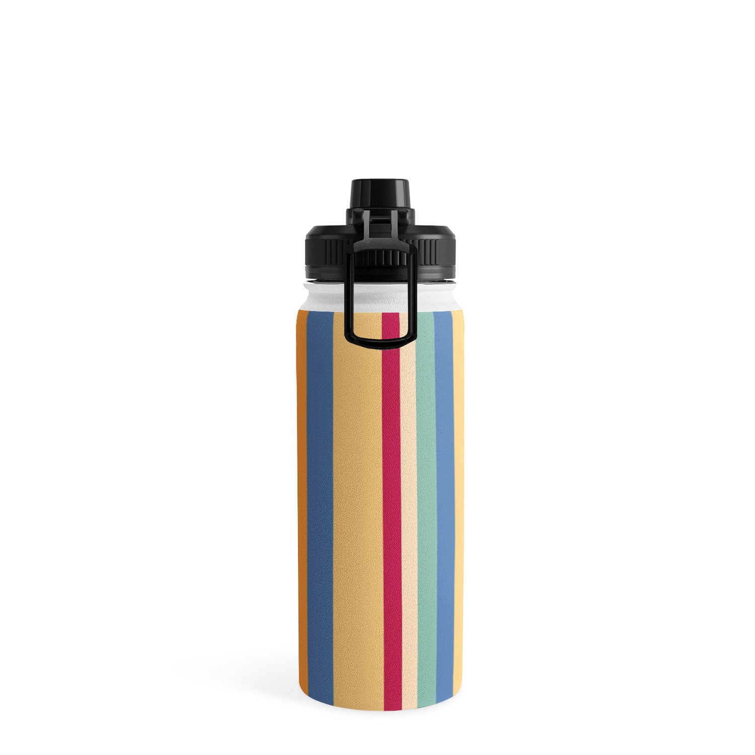 Colour Poems Classic Retro Stripes I Water Bottle