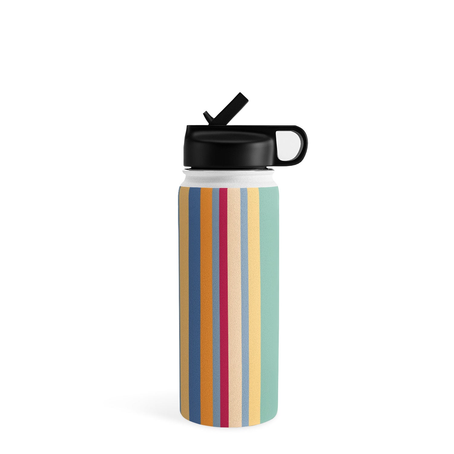 Colour Poems Classic Retro Stripes I Water Bottle