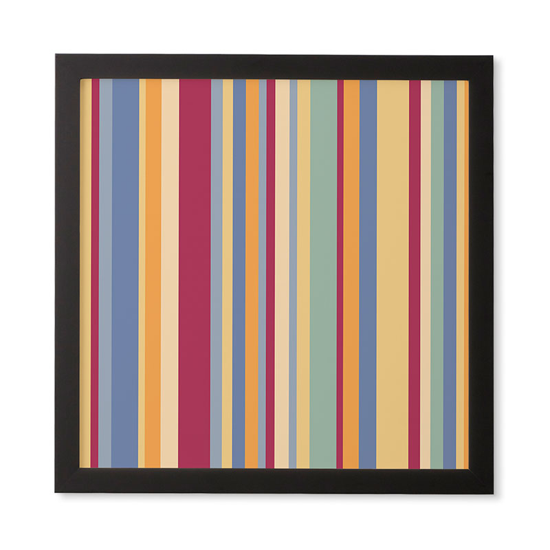 Colour Poems Classic Retro Stripes I Framed Wall Art
