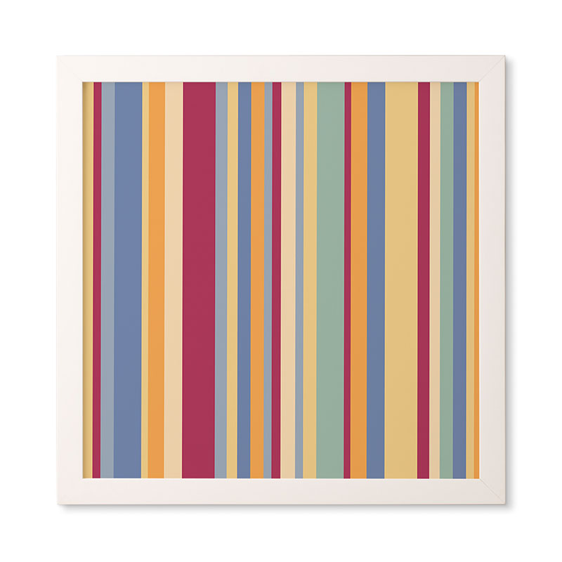 Colour Poems Classic Retro Stripes I Framed Wall Art