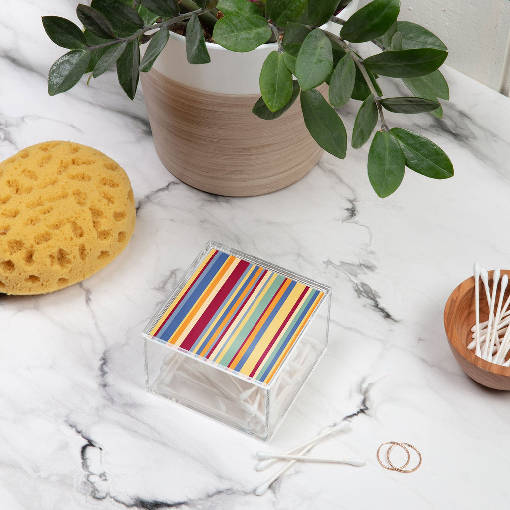 Colour Poems Classic Retro Stripes I Acrylic Box