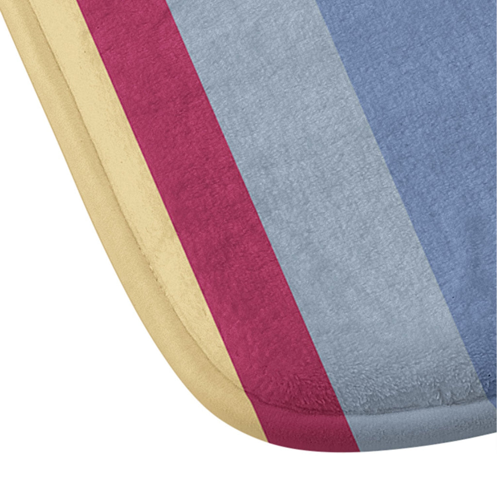 Colour Poems Classic Retro Stripes I Memory Foam Bath Mat